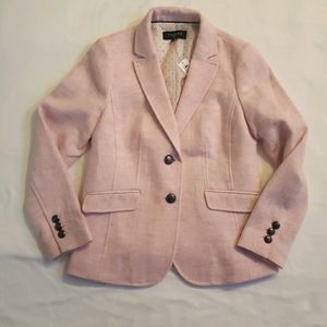 Talbots Herringbone Pink Jacket Coat P2